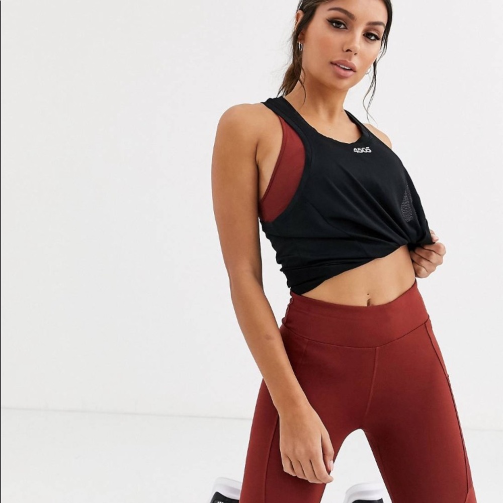ASOS 4505 iconic training black tank top
